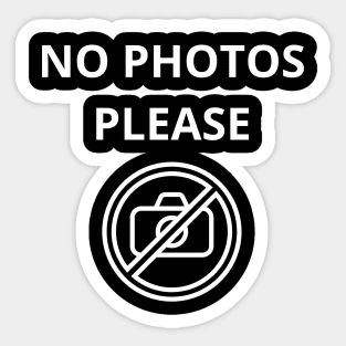 No photos Sticker